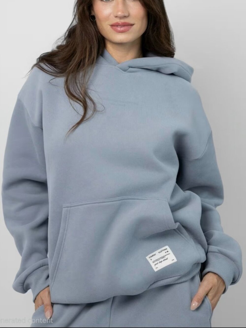 Comfrt Affirmation Hoodie Mega - Slate - Size Small - KJHU79